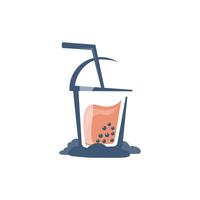 bubbel drinken thee logo ontwerp sjabloon vector