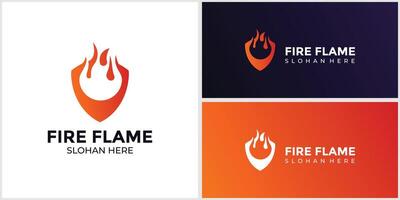 vlam logo brandend helling kleuren vector