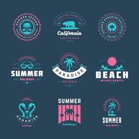 zomer vakantie typografie inspirerend citaten ontwerp voor posters of kleding reeks vector