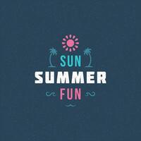 zomer vakantie etiket of insigne typografie leuze ontwerp vector
