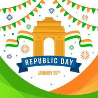 india republiek dag vector