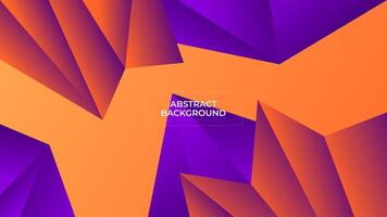 abstract achtergrond helling Purper oranje kleur met meetkundig vormen glad vloeistof ontwerp sjabloon mooi zo voor modern website, behang, Hoes ontwerp, groet kaart vector