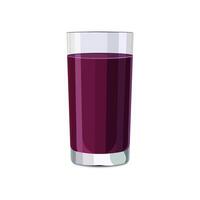 vol glas van roze Purper sap geïsoleerd Aan wit achtergrond. illustratie in vlak stijl met drankje. clip art voor kaart, banier, folder, poster ontwerp vector