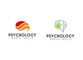 hersenen logo ontwerp voor symbool vrijheid en psychologie. psychologie logo ontwerp vector