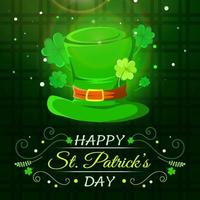 st patrick's day met hoed concept vector