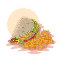 illustratie van taco's vector