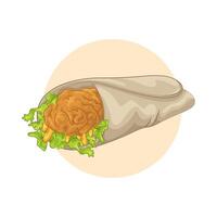 illustratie van taco's vector