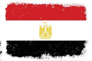 wijnoogst vlak ontwerp grunge Egypte vlag achtergrond vector