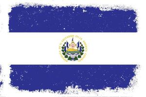 wijnoogst vlak ontwerp grunge el Salvador vlag achtergrond vector