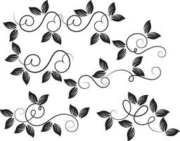 bloemen ornamenten collectie vector