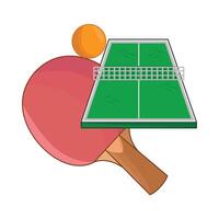 illustratie van tafel tennis vector