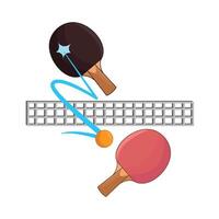 illustratie van tafel tennis vector