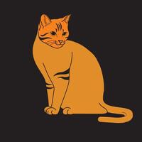 kat . kat t-shirt ontwerp vectoren . kat