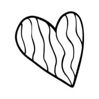 abstract liefde element. tekening harten schetsen, hart symbool voor Valentijnsdag dag. vector