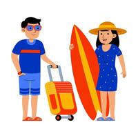 zomer vakantie mensen illustratie vector