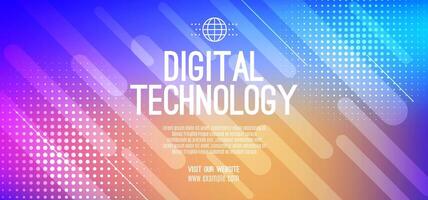 abstract digitaal technologie futuristische wetenschap blauw roze achtergrond, cyber wetenschap techniek, innovatie communicatie toekomst, ai groot gegevens, internet netwerk verbinding, wolk hi-tech illustratie vector