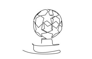 trofee prijs Amerikaans voetbal spel sport niemand lijn kunst vector