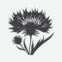 afdrukken verbijsterend gaillardia bloem silhouet, van de natuur tijdloos schoonheid vector