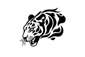luipaard hoofd logotype of mascotte hand- getrokken inkt schetsen. gravure stijl illustratie. vector