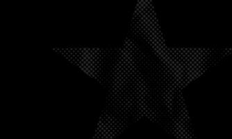 donker ruw grunge zanderig halftone patroon subtiel ster vorm dots Aan zwart achtergrond verontrust gemorst inkt banier ontwerp vector
