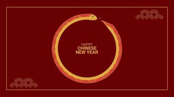 jaar van slang. gelukkig Chinese nieuw jaren vooravond 2025. maan- kalender. cirkel slang. banier sjabloon ansichtkaart poster web ontwerp. illustratie. vector