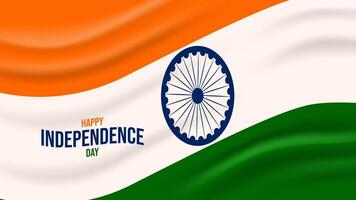 Indisch onafhankelijkheid dag. augustus 15e. vlag Indië. sjabloon voor banier ontwerp uitnodiging ansichtkaart poster. illustratie. vector