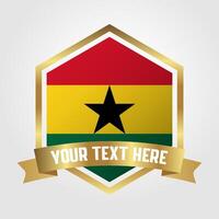 gouden luxe Ghana etiket illustratie vector