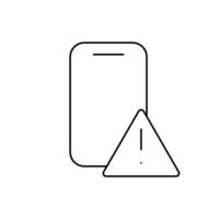 noodgeval telefoontje dun schets icoon ontwerp mooi zo voor website en mobiel app vector