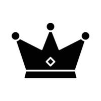 kroon glyph icoon vector