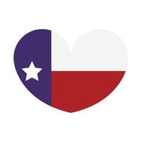 Texas vlag geïllustreerd Aan een wit achtergrond vector