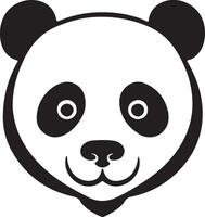 panda hoofd illustratie vector