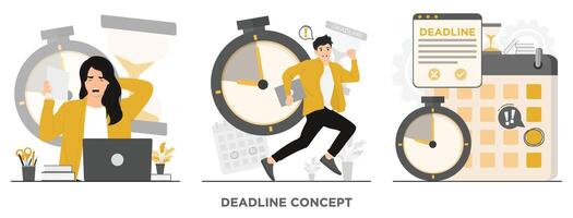 vlak deadline concept illustratie vector