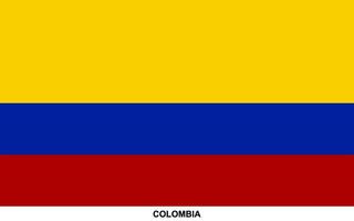 vlag van Colombia, Colombia nationaal vlag vector