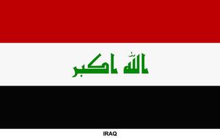 vlag van Irak, Irak nationaal vlag vector