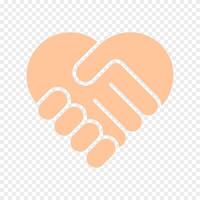 handdruk reeks icoon. hart vormig handdruk, eenheid, medewerking, vennootschap, overeenkomst, samenwerking, alliantie, teamwerk, wederzijds respect, politiek alliantie, gemeenschap band, sociaal harmonie. vector
