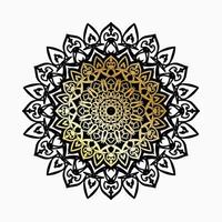 luxe sier Indisch mandala-ontwerp vector