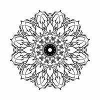 circulaire patroon in de vorm van mandala met bloem voor henna mandala tattoo decoratie. vector