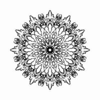 circulaire patroon in de vorm van mandala met bloem voor henna mandala tattoo decoratie. vector