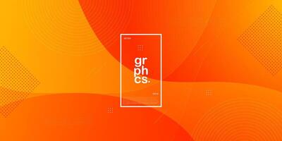helder abstract vloeistof oranje achtergrond met gemakkelijk Golf vorm elementen. kleurrijk oranje ontwerp. modern met 3d patroon concept. eps10 vector