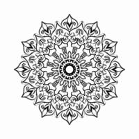 circulaire patroon in de vorm van mandala met bloem voor henna mandala tattoo decoratie. vector