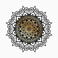 luxe sier Indisch mandala-ontwerp vector