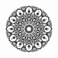 circulaire patroon in de vorm van mandala met bloem voor henna mandala tattoo decoratie. vector