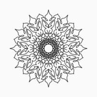 circulaire patroon in de vorm van mandala met bloem voor henna mandala tattoo decoratie. vector