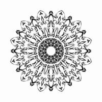 circulaire patroon in de vorm van mandala met bloem voor henna mandala tattoo decoratie. vector