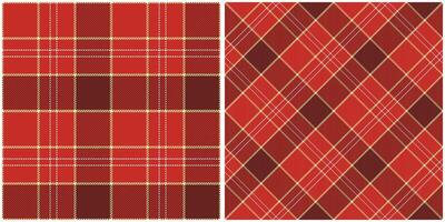 Schotse ruit plaid patroon naadloos. Schotse ruit naadloos patroon. voor overhemd afdrukken, kleding, jurken, tafelkleden, dekens, beddengoed, papier, dekbed, stof en andere textiel producten. vector