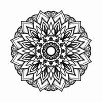 circulaire patroon in de vorm van mandala met bloem voor henna mandala tattoo decoratie. vector