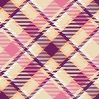 plaid patronen naadloos. Schotse ruit plaid naadloos patroon. naadloos Schotse ruit illustratie reeks voor sjaal, deken, andere modern voorjaar zomer herfst winter vakantie kleding stof afdrukken. vector