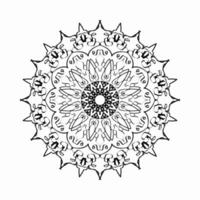 circulaire patroon in de vorm van mandala met bloem voor henna mandala tattoo decoratie. vector