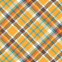 Schotse ruit patroon naadloos. zoet zoet plaids patroon traditioneel Schots geweven kleding stof. houthakker overhemd flanel textiel. patroon tegel swatch inbegrepen. vector