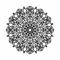 circulaire patroon in de vorm van mandala met bloem voor henna mandala tattoo decoratie. vector